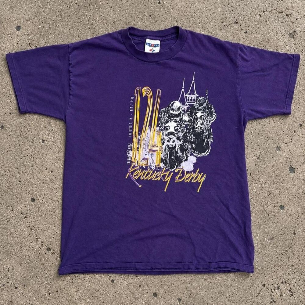 Jerzees Men's Purple T-shirt
